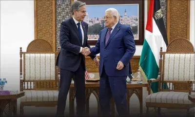 Gaza : Blinken rencontre le président palestinien Abbas à Ramallah
