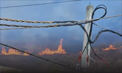 [En images] Incendie sur la montagne des Signaux