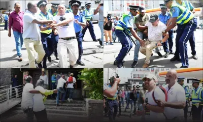 [En images] Manif devant les Casernes centrales pour réclamer la démission du CP : des membres de LPM interpellés 