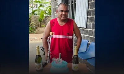 Roby, un Rodriguais, souffle ses 52 bougies… à l’hôpital Jeetoo, avec style et optimisme !