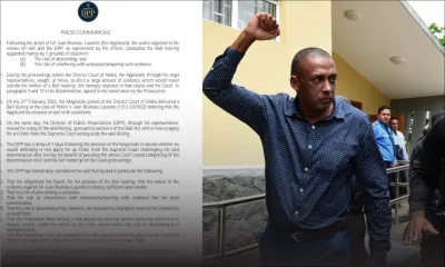 [Communiqué] Le bureau du DPP n'objecte plus à la remise en liberté conditionnelle de Bruneau Laurette