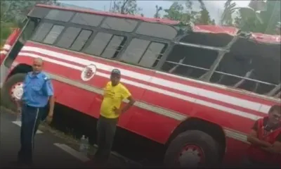 Accident à Bassin-Blanc : le chauffeur d’autobus a mal négocié un virage, selon la police