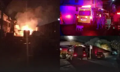 La Tour Koenig : incendie dans la cour de l'entrepôt d'une usine, des habitants évacués