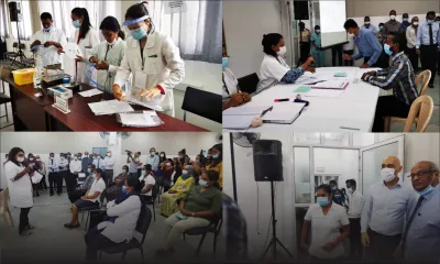 [En images] Vaccination anti-covid-19 :  exercice de simulation à l'hôpital Victoria