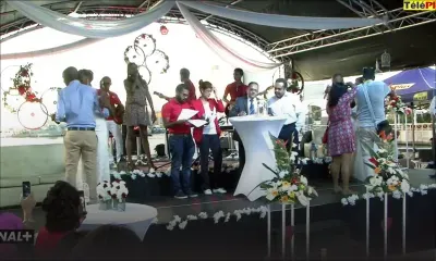 Célébration de deux mariages au Port-Louis Waterfront