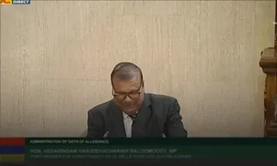 Assemblée nationale : Veda Baloomoody élu Deputy Speaker