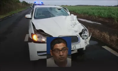 Testé positif à l'alcootest après un accident fatal : Veer Luchoomun admis en clinique 