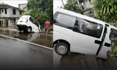 À Eau Bleue : un véhicule atterrit dans un canal