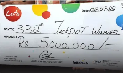 Loto : un pompier remporte le jackpot de Rs 5 M