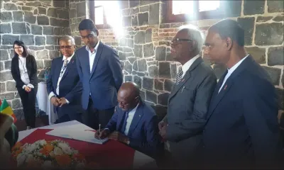 Musée de l'esclavage : le ministre sénégalais Abdoulaye Diop visite l'ancien hôpital militaire