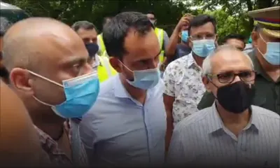 Après les inondations de samedi : les ministres Husnoo, Hurreeram et le PPS Rawoo effectuent une visite des lieux à Souillac