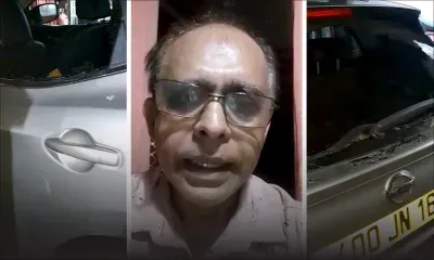 La voiture de Vivek Pursun saccagée