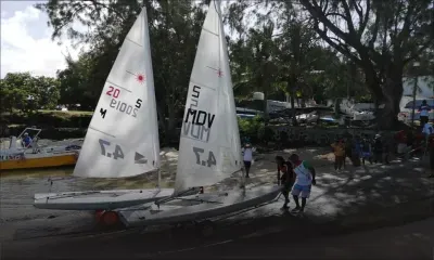 [Images] JIOI – Kitesurf et Windsurf : faute de vent, les compétitions reportées