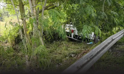Pamplemousses : un enfant de 2 ans et sa mère blessés après une sortie de route