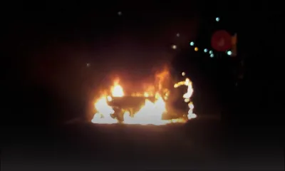 Bon-Accueil : une voiture ravagée par le feu