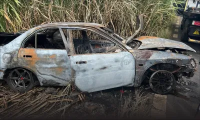 À Saint-François : une voiture incendiée après une course-poursuite  
