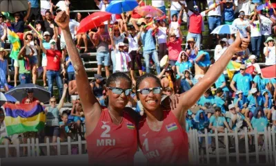 JIOI - Beach-Volley féminin : la paire mauricienne remporte son premier match contre les Réunionnaises