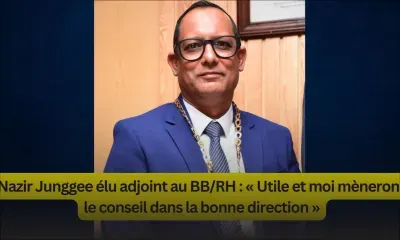 Nazir Junggee élu adjoint au BB/RH : «Utile et moi mènerons le conseil dans la bonne direction»