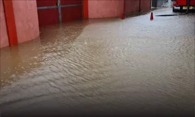 Pluies torrentielles : accumulations d’eau à New Mosque Road, à Chemin-Grenier, après seulement 15 minutes de pluie, selon des habitants