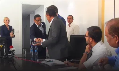 Dr. Alvaro Sobrinho refuse de répondre à la presse 