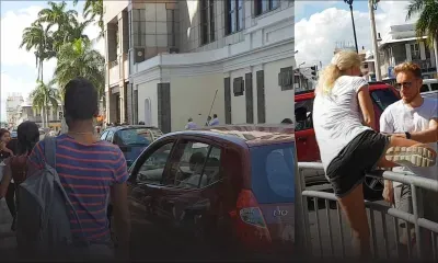 Passages cloutés enlevés et remplacés par des barrières : le Front commun des commerçants proteste 