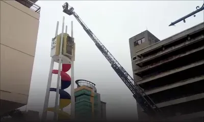 La mairie de Port-Louis sollicite les pompiers pour repeindre la tour de l’horloge municipale