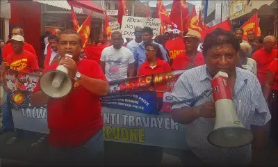 Manifestation à Rose-Hill: La CTSP demande des amendements aux lois du travail