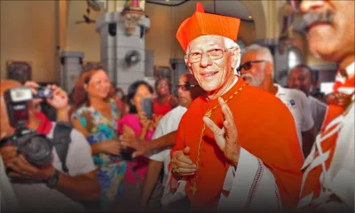 Cardinal Maurice Piat: accueil populaire à la cathédrale St Louis 