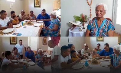 La Pâques et le confinement : un repas 'en famille' chez les Rofique et Rousselin, à Résidence-Richelieu