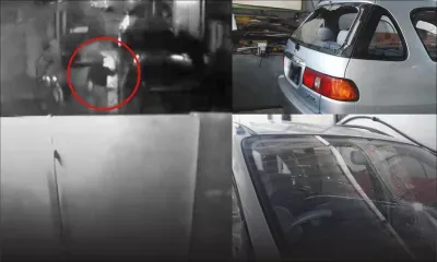 Vidéo-surveillance : cet homme va briser trois pare-brise 