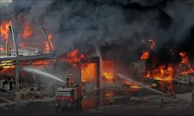 [En images] Un gigantesque incendie au port de Beyrouth quelques semaines après l'explosion