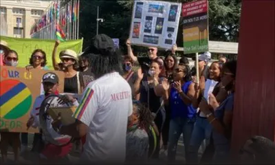 Une centaine de Mauriciens ont manifesté devant l'Office des Nations Unies ce dimanche