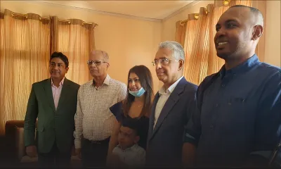 Rodrigues : le PM rend visite à la première famille connectée à la fibre optique dans l'île