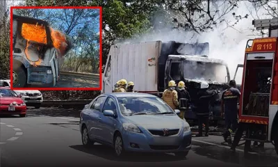 [Vidéo] Pailles : un camion prend feu