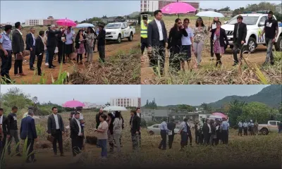 [En images] Enquête judiciaire : la magistrate Vidya Mungroo-Jugurnath et des avocats sur les lieux où Soopramanien Kistnen a été retrouvé mort