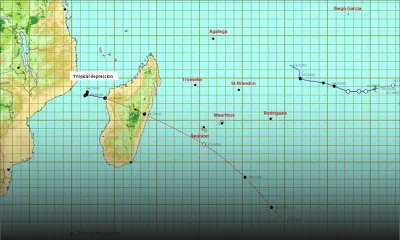 Météo : une dépression tropicale passera à environ 300 km de Baie-du-Cap dimanche ; le cyclone Habana pas un danger pour Maurice