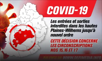 Covid-19 : la police verrouille les circonscriptions n° 15, 16 et 17, voici des détails