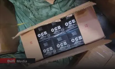 Un commerçant de Baie-du-Tombeau arrêté plus de 6 millions de feuilles à rouler 