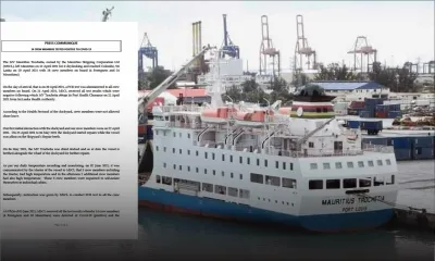 Covid-19 : 10 Mauriciens, membres de l’équipage du Mauritius Trochetia, testés positifs au Sri Lanka