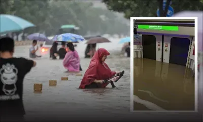 Chine : des intempéries record font 25 morts et engloutissent un métro