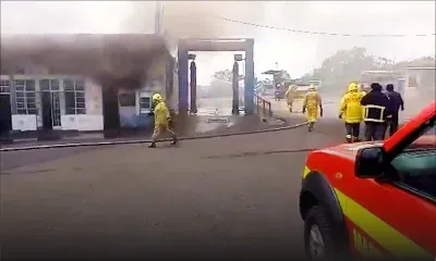 Incendie à l’entrepôt de la CNT à Forest-side 