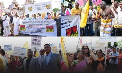 [En images] Litige autour d'un terrain repris au MTCCT : marche pacifique de la MTTF 