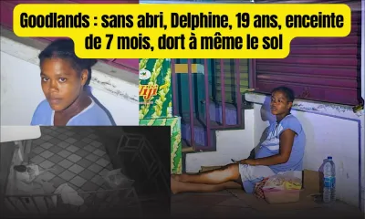 Goodlands : sans abri, Delphine, 19 ans, enceinte de 7 mois, dort à même le sol