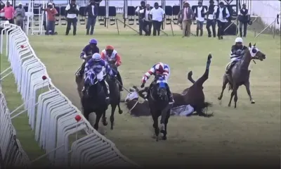 Hippisme - Lourde chute du jockey Sonaram sur Engima Code