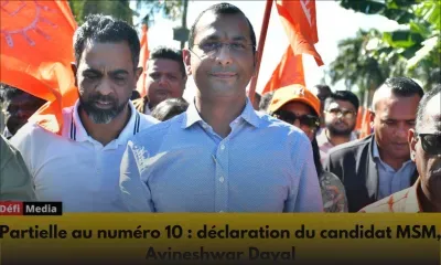 Partielle au n°10 : «Je serai sur le terrain comme un soldat», dit Avineshwar Dayal, candidat du MSM