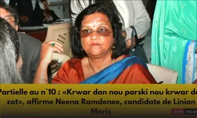 Partielle au n°10 : «Krwar dan nou parski nou krwar dan zot», affirme Neena Ramdenee, candidate de Linion Moris