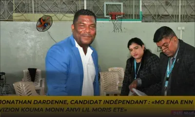 Jonathan Dardenne, candidat indépendant : «Mo ena enn vizion kouma monn anvi lil Moris ete» 
