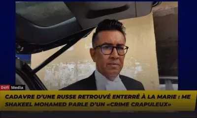 Cadavre d’une Russe retrouvé enterré à La Marie : Me Shakeel Mohamed parle d’un «crime crapuleux»