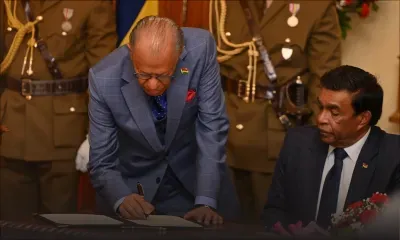 Prestation de serment : Ramgoolam revient au pouvoir après 10 ans