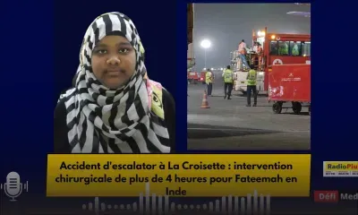 Accident d'escalator à La Croisette : intervention chirurgicale de plus de 4 heures pour Fateemah en Inde